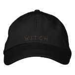 W I T C H embroidered hats