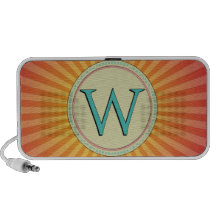 W MONOGRAM LETTER SPEAKER SYSTEM