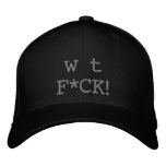 w t F*CK! embroidered hats