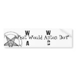 W.W.A.D. What Would Anton Do?(Black Printing) bumper stickers