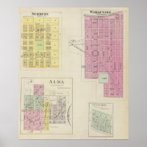 Wabaunsee, Newbury, Alma, Bismark, Kansas