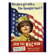 WAC recruiting Poster Post Cards