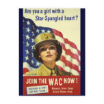 WAC recruiting Poster postcards