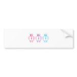 Wacky Robots bumper stickers