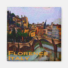 Wacky Travel Gifts - Florence Italy Fridge Magnets