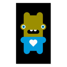 Wacky Wabbit bookmark Business Card Templates