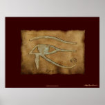 Wadjet Egyptian Eye of Ra Art Poster
