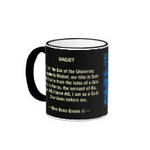 WADJET EYE OF HORUS & Words Gift Mug
