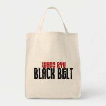 Wado Ryu Black Belt Karate Canvas Bag