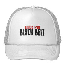 Wado Ryu Black Belt Karate Hats