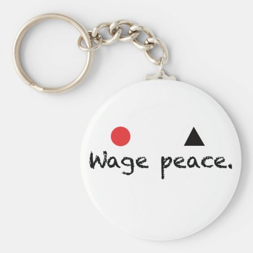 Wage Peace Keychain