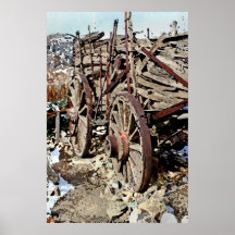 Wagon, Gold Hill, Nevada Posters