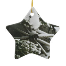 Wagon Wheel 2 Christmas Tree Ornaments