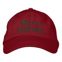 WagsToWishes_Merry Kissmas Embroidered Hats