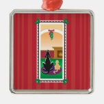 WagsToWishes®_Pets under the mistletoe Christmas Ornament