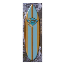 Waimea Bay Surfboard Bookmark Business Card Templates