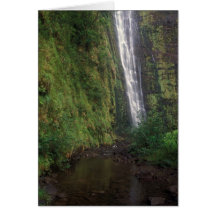 Waimoku Falls Haleakaka National Park Maui Card