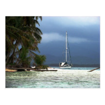 Waisaladup (Green) Island, Kuna Yala, Panama Post Card