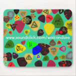 WAIT AND SEE guitar pick mousepad