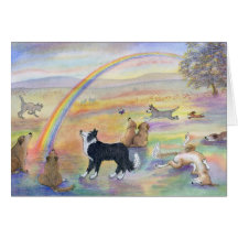 Waiting at Rainbow Bridge Cards