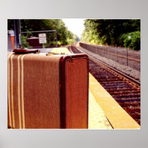 Waiting at the Train Station Poster