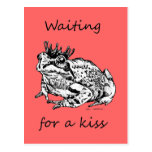 Waiting For a Kiss Postcard
