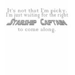 Waiting for my Starship Captain t-shirts
