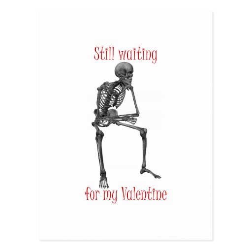 Waiting For My Valentine Funny T Shirts And Ts Postcard Zazzle