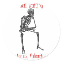Waiting for my Valentine funny t-shirts and gifts. Sticker