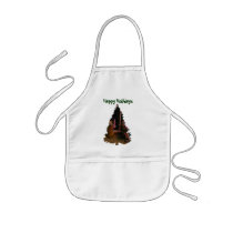 Waiting for Santa By The Tree Aprons