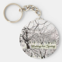 Waiting For Spring keychain