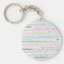Waiting For Spring keychain, quotes