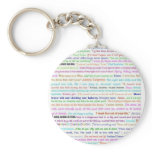 Waiting For Spring quotes keychain