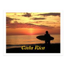 Waiting for Surf - Sunset Sundays, Costa Rica Post Cards