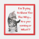 Waiting Kitty Magnet