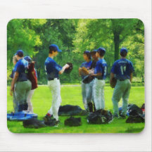 Waiting to Go to Bat Mouse Pads
