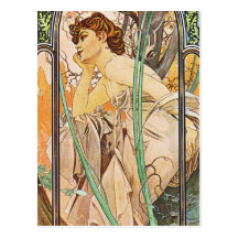 Waiting Woman Post Card