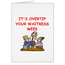 waitress joke cards