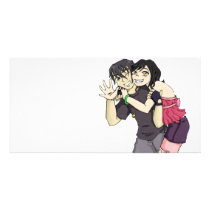 Wakaba and Arai Personalized Photo Card