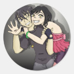 Wakaba and Arai Round Sticker