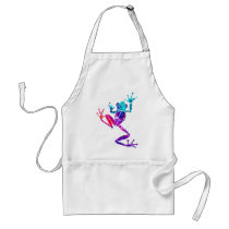 WakanaFrogPurpleBlue Apron