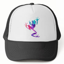 WakanaFrogPurpleBlue Hat
