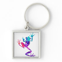 WakanaFrogPurpleBlue Keychains