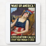 Wake Up America! Civilization Calls Mouse Pads