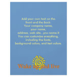Wake Up and Live flyers
