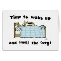 Wake Up and Smell the Corgi cards