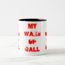 wake up call mug