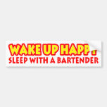 Wake Up Happy Bumper Sticker