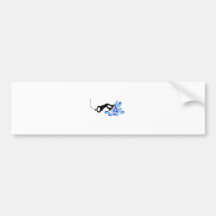 Wakeboard Blue Bumper Stickers