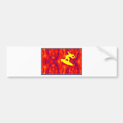 wakeboard lava lamp bumper stickers